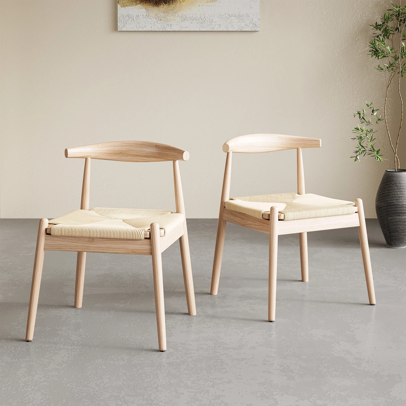 Комплект из 2 обеденных стульев в стиле Mid-Century Modern для кухни и столовой, стулья для обеденного стола с ножками из массива дерева
Комплект из 2 обеденных стульев в стиле Mid-Century Modern для кухни и столовой, стулья для обеденного стола с ножками из массива дерева