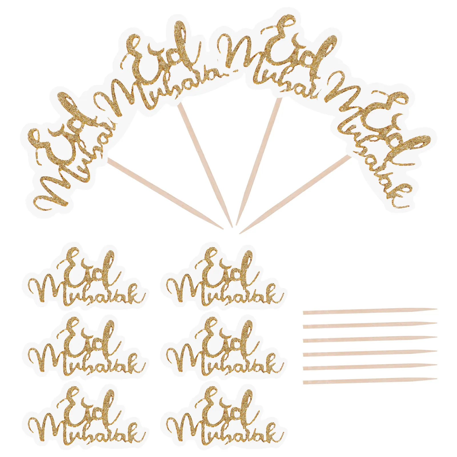 10pcs Cake Decoration Picks Eid Mubarak Topper Thickened Paper Creative Funny Dessert Cupcake Picks Bairam Party
10pcs Cake Decoration Picks Eid Mubarak Topper Thickened Paper Creative Funny Dessert Cupcake Picks Bairam Party