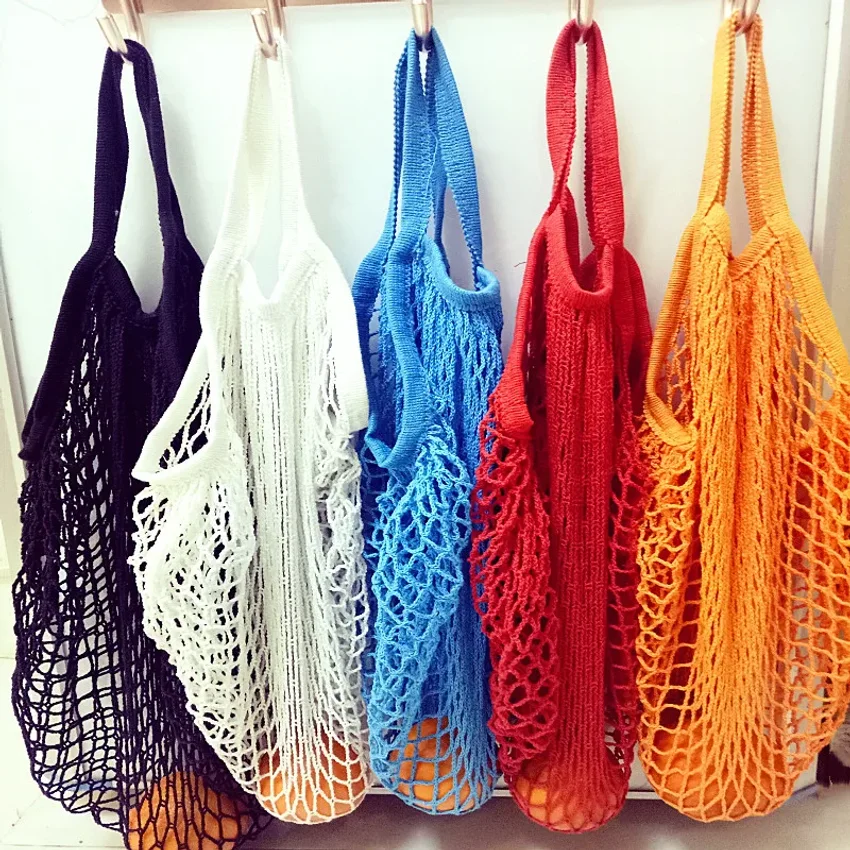 New Mesh Bag String Shopping Bag Reusable Fruit Storage Handbag Totes Women Shopping Net Bag Shopper Bag Cotton Woven
New Mesh Bag String Shopping Bag Reusable Fruit Storage Handbag Totes Women Shopping Net Bag Shopper Bag Cotton Woven