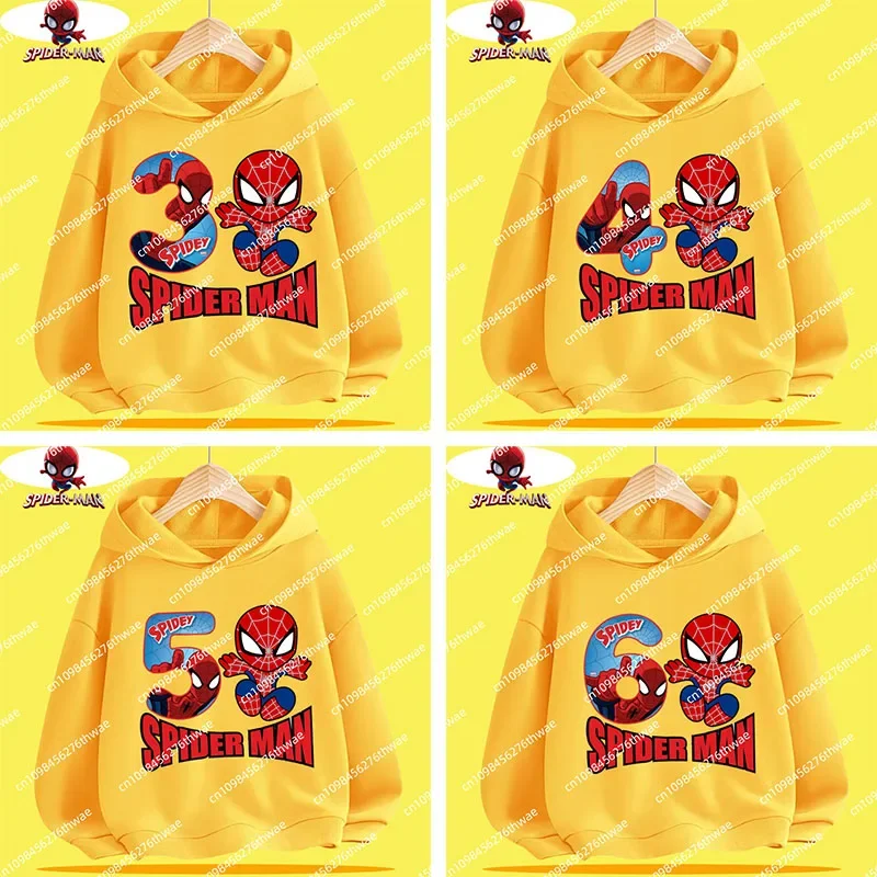 1-12 Years Old Gift - Marvel Spider-Man Kids Hooded T-Shirt with Cartoon Print - Boys and Girls' Sporty Casual Top - 2025
1-12 Years Old Gift - Marvel Spider-Man Kids Hooded T-Shirt with Cartoon Print - Boys and Girls' Sporty Casual Top - 2025
