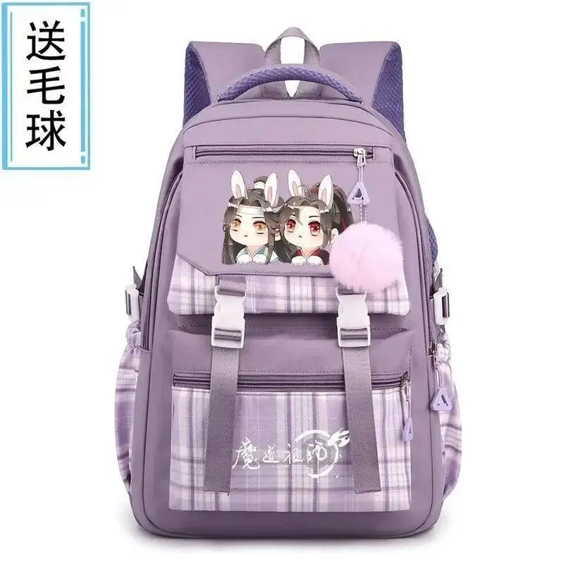 Anime Game Breathable Mesh Tartan Plaid Blue Purple Grandmaster Of Demonic Cultivation Mo Dao Zu Shi School Bags Backpacks
Anime Game Breathable Mesh Tartan Plaid Blue Purple Grandmaster Of Demonic Cultivation Mo Dao Zu Shi School Bags Backpacks