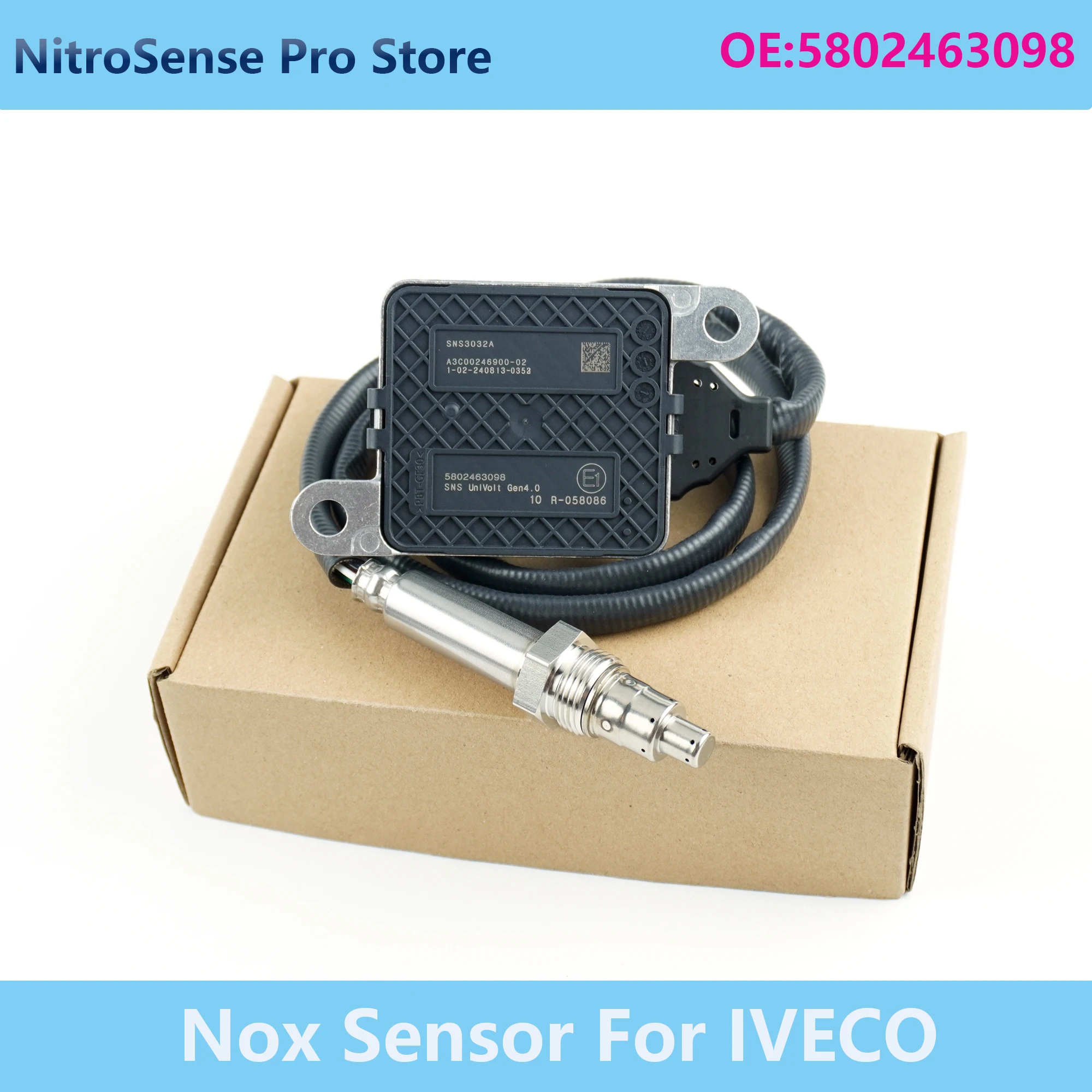5802463098 SNS3032A Nox Sensor For IVECO High Stability Nitrogen Oxide Sensor Excellent Quality Auto Car Parts A3C00246900-02
5802463098 SNS3032A Nox Sensor For IVECO High Stability Nitrogen Oxide Sensor Excellent Quality Auto Car Parts A3C00246900-02