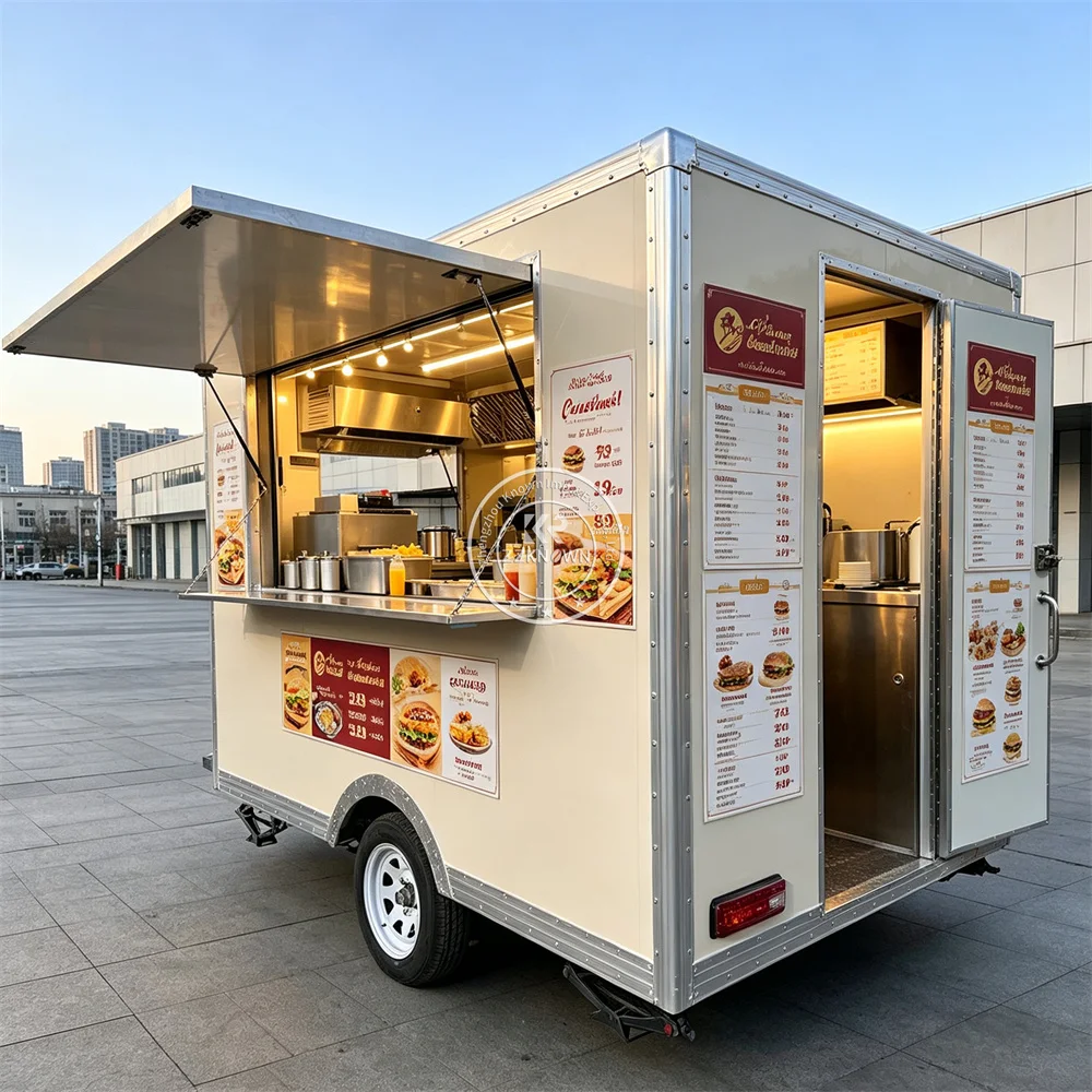 Mobile Food Truck Concession Trailer Custom Interior Professional Kitchen Food Trailer Commercial Catering Truck For Sale
Mobile Food Truck Concession Trailer Custom Interior Professional Kitchen Food Trailer Commercial Catering Truck For Sale