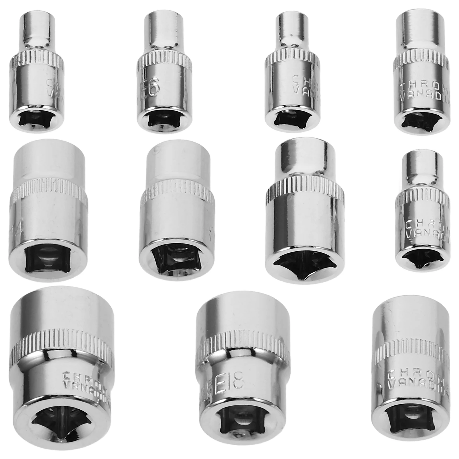 11 шт. шестиугольная сливовая головка, метрическая система, гаечный ключ для ремонта автомобиля, устойчивая к ржавчине ванадиевая сталь, закаленная
11 шт. шестиугольная сливовая головка, метрическая система, гаечный ключ для ремонта автомобиля, устойчивая к ржавчине ванадиевая сталь, закаленная