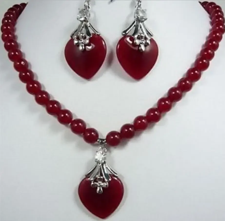 red green Purple jade Necklace heart-shaped pendant Earring set plated watch wholesale Quartz jade CZ crystal
red green Purple jade Necklace heart-shaped pendant Earring set plated watch wholesale Quartz jade CZ crystal