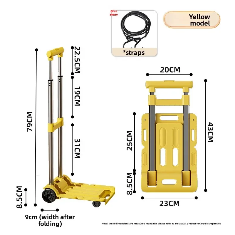Folding cart Hand-pulled cart Home silent thickened warehouse Supermarket trailer Pull trolley Multifunctional storage cart
Folding cart Hand-pulled cart Home silent thickened warehouse Supermarket trailer Pull trolley Multifunctional storage cart