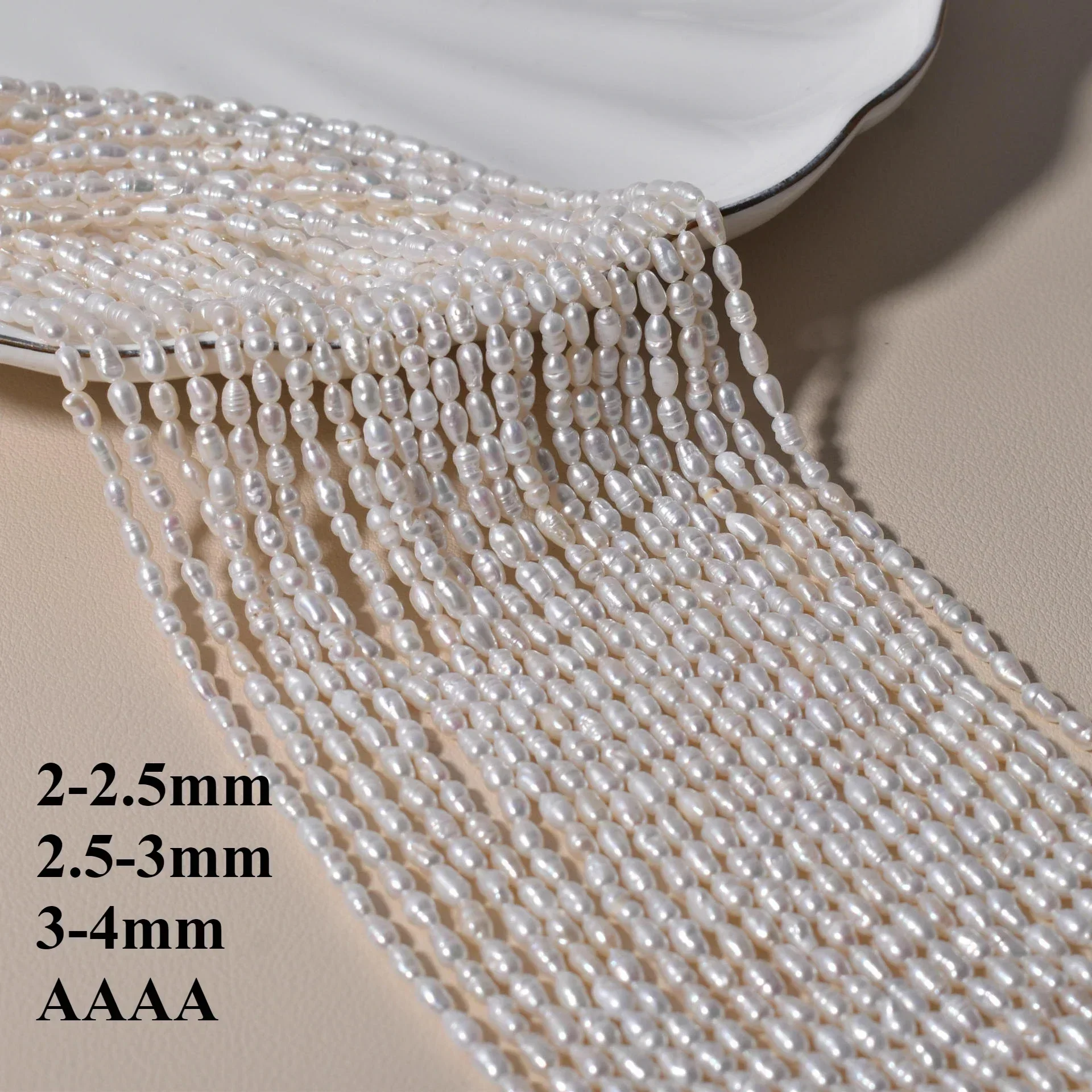3-4mm 4A Radiant Mirror-Finish Gem Natural Freshwater Rice White Pearl Bead Women Jewelry MakeDIY Necklace Bracelet Accessories
3-4mm 4A Radiant Mirror-Finish Gem Natural Freshwater Rice White Pearl Bead Women Jewelry MakeDIY Necklace Bracelet Accessories
