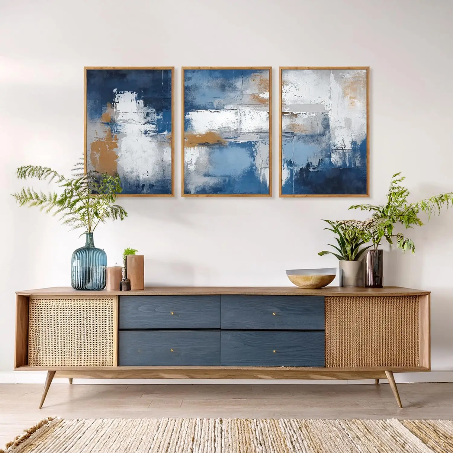 3pcs Abstract navy blue canvas wall art, modern blue-gray and white wall decoration, living room, bedroom, office and home decor
3pcs Abstract navy blue canvas wall art, modern blue-gray and white wall decoration, living room, bedroom, office and home decor