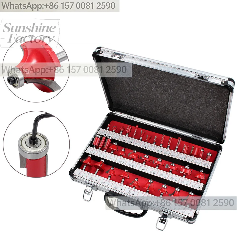 【Hit Product】8mm Shank Carbide Router Bits 35Pcs Wood Milling Cutter Woodworking Carving Trimming Tool Kit
【Hit Product】8mm Shank Carbide Router Bits 35Pcs Wood Milling Cutter Woodworking Carving Trimming Tool Kit