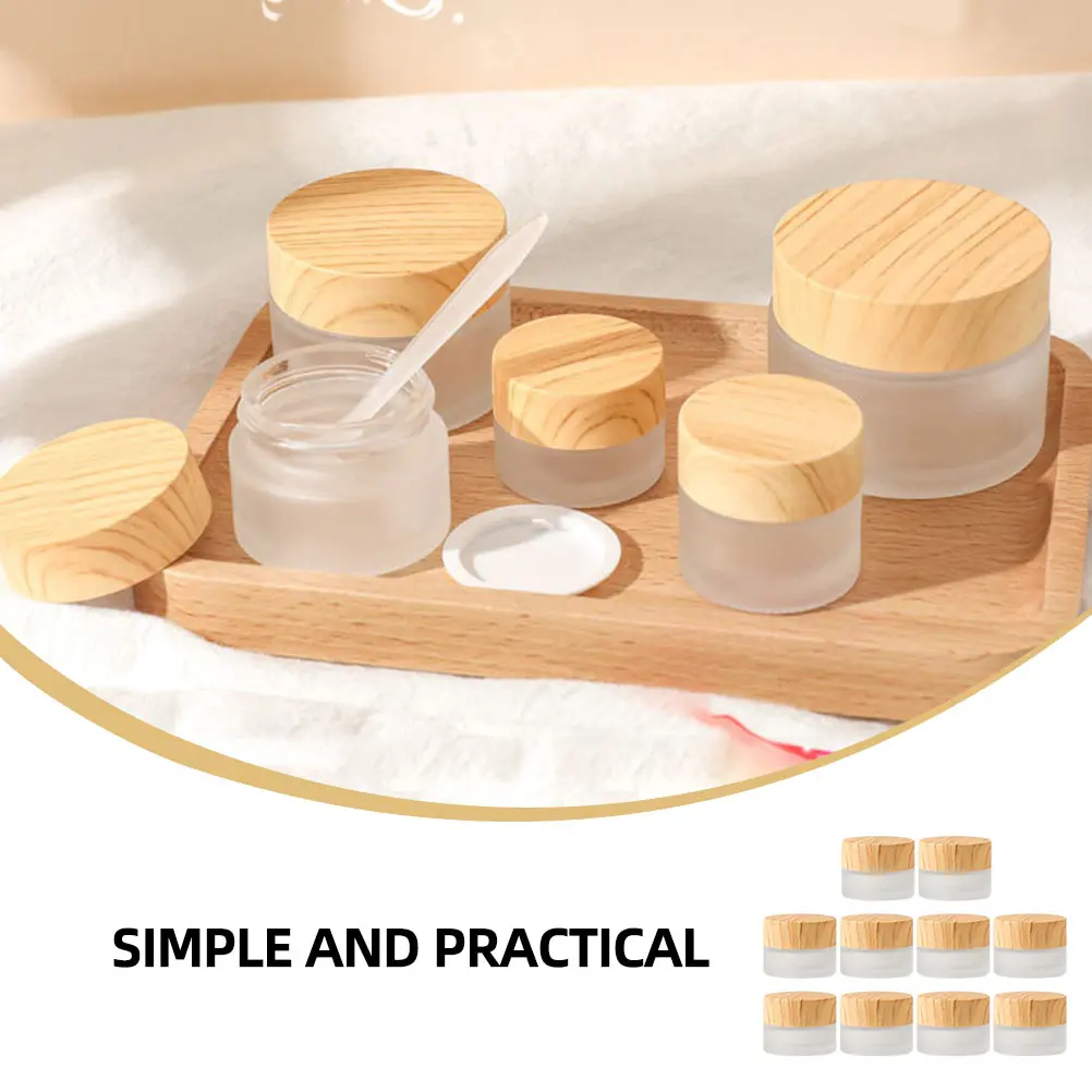 10pcs Empty Cream Boxes Glass Bottles Travel Jars Containers Durable Compact Reusable Storage Bottle for Makeup Cosmetics
10pcs Empty Cream Boxes Glass Bottles Travel Jars Containers Durable Compact Reusable Storage Bottle for Makeup Cosmetics
