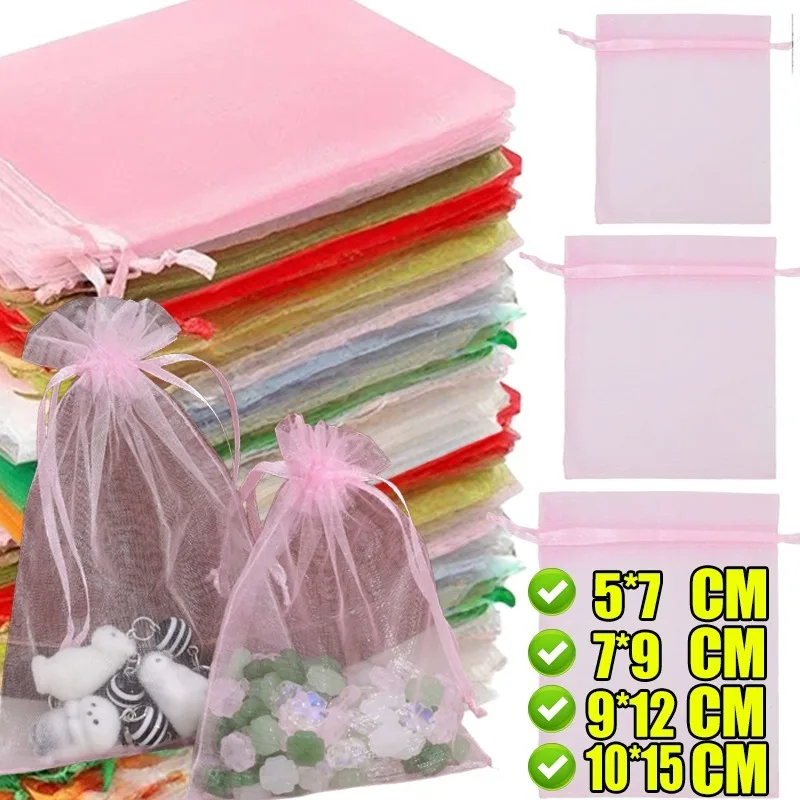 10-50 шт. сумки из органзы, подарочная сумка на шнурке, розовая упаковка для ювелирных изделий, свадебная сумка, сделай сам, принадлежности для хранения рукоделия, оптовая продажа 
10-50 шт. сумки из органзы, подарочная сумка на шнурке, розовая упаковка для ювелирных изделий, свадебная сумка, сделай сам, принадлежности для хранения рукоделия, оптовая продажа