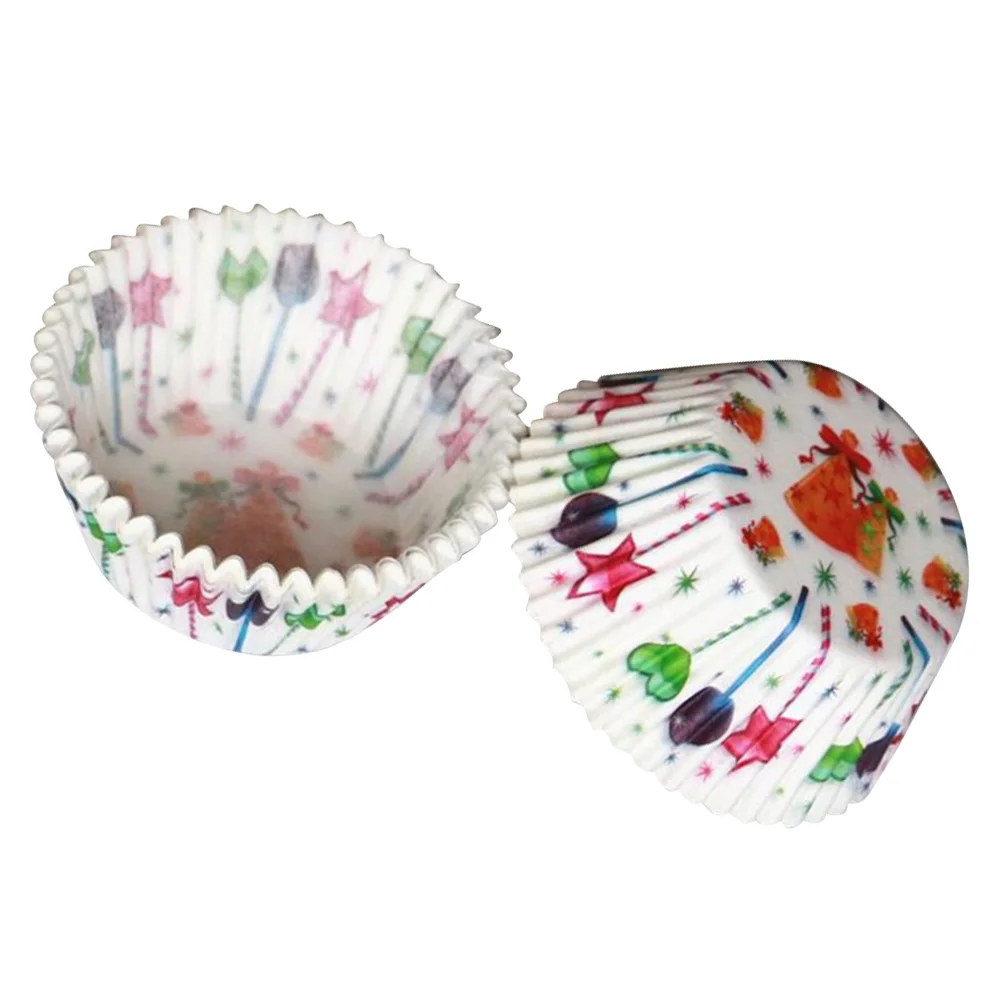 100 PCS Cake Cups Festive Cupcake Liners Wrappers Paper Tray Christmas Patterned 
100 PCS Cake Cups Festive Cupcake Liners Wrappers Paper Tray Christmas Patterned