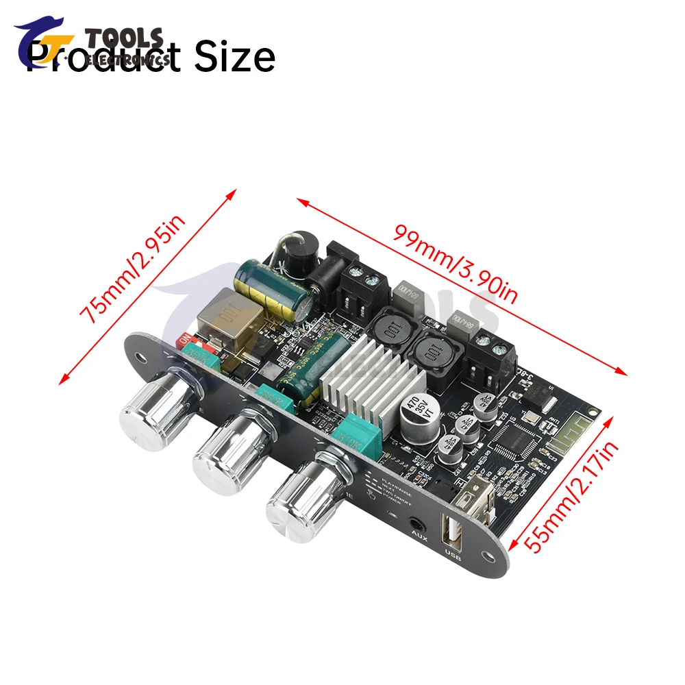 ZK-1001U TPA3116D2 BT Audio Power Amplifier Module 100W Mono Amplifier Board AMP Module for Home Theater
ZK-1001U TPA3116D2 BT Audio Power Amplifier Module 100W Mono Amplifier Board AMP Module for Home Theater
