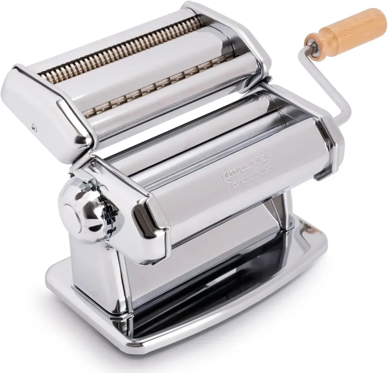 Pasta Maker Machine- 100% Made in Italy, Heavy Duty Steel Construction, Easy Lock Dial, Wood Grip Handle & Cleaning Brush- Fresh
Pasta Maker Machine- 100% Made in Italy, Heavy Duty Steel Construction, Easy Lock Dial, Wood Grip Handle & Cleaning Brush- Fresh