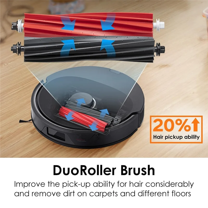 A52Q-Vacuum Main Side Brush Hepa Filter Mop Pad For Roborock Q8 MAX, MAX Plus Robot Vacuum Cleaner Replacement Parts Kit
A52Q-Vacuum Main Side Brush Hepa Filter Mop Pad For Roborock Q8 MAX, MAX Plus Robot Vacuum Cleaner Replacement Parts Kit