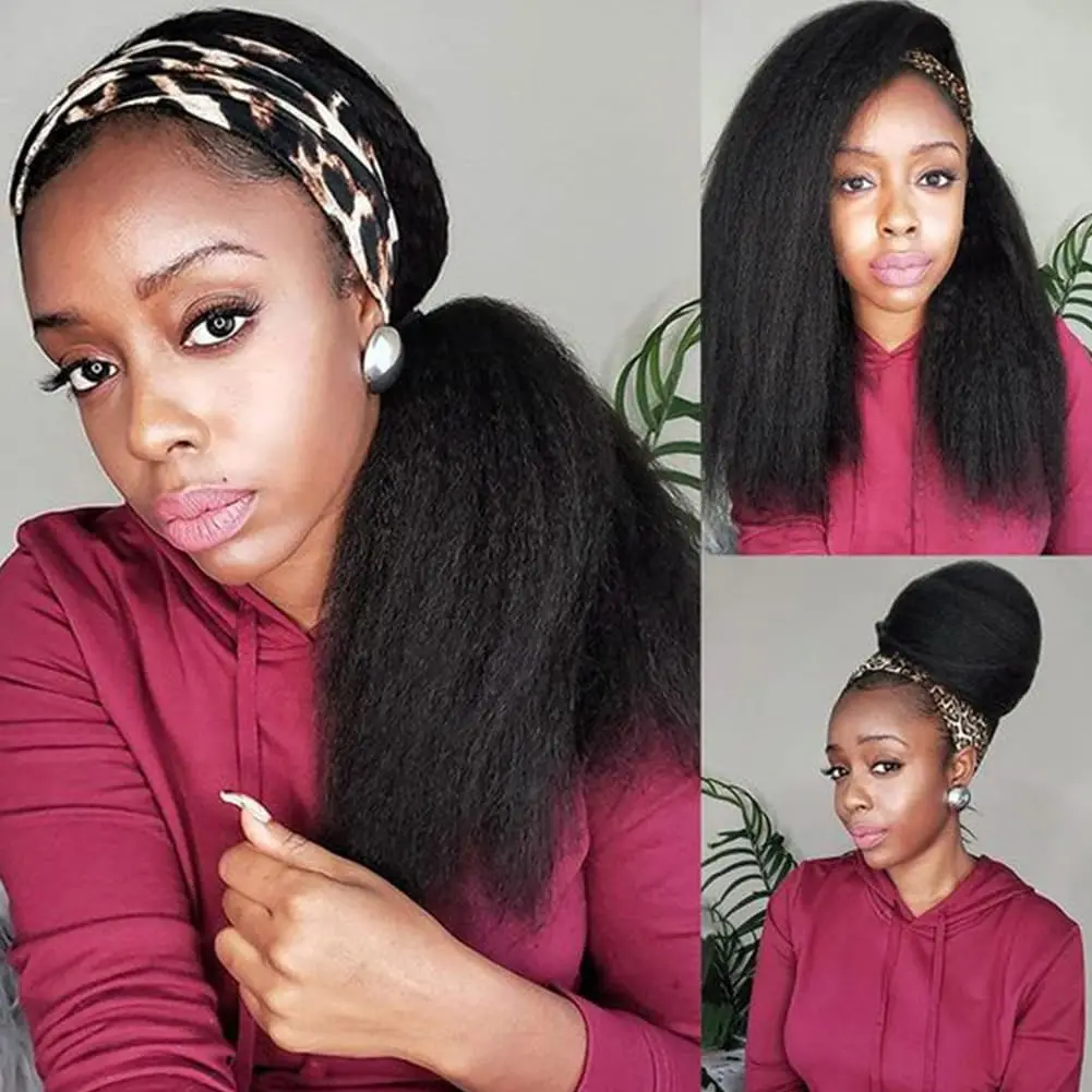 Kinky Straight Headband Wigs Human Hair For Women Wear And Go Wigs No Lace No Glue Full Machine Made Human Hair Wigs Headbands
Kinky Straight Headband Wigs Human Hair For Women Wear And Go Wigs No Lace No Glue Full Machine Made Human Hair Wigs Headbands