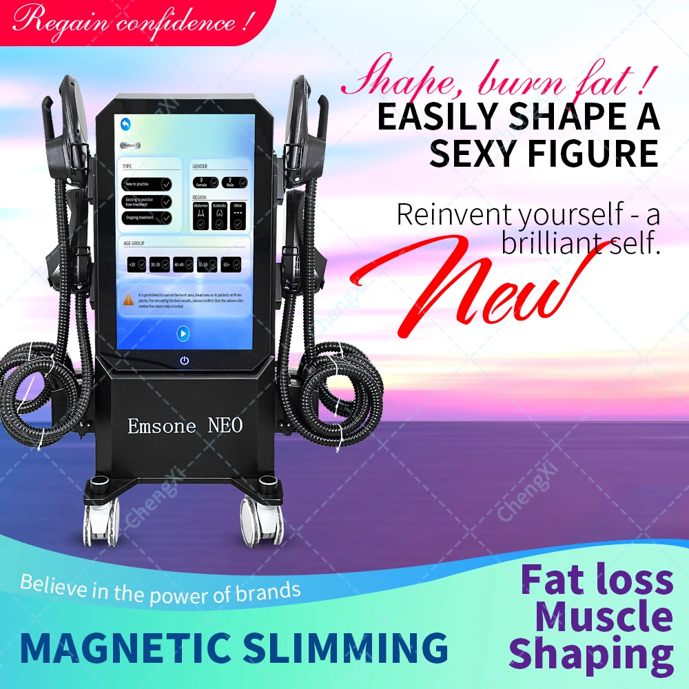 4 Handles 15 Tesla Emsone NEO Weight Loss Body Sculpt Machine Hip Lift Abs Body Slim Muscle Stimulator 6500W Ems Machine
4 Handles 15 Tesla Emsone NEO Weight Loss Body Sculpt Machine Hip Lift Abs Body Slim Muscle Stimulator 6500W Ems Machine