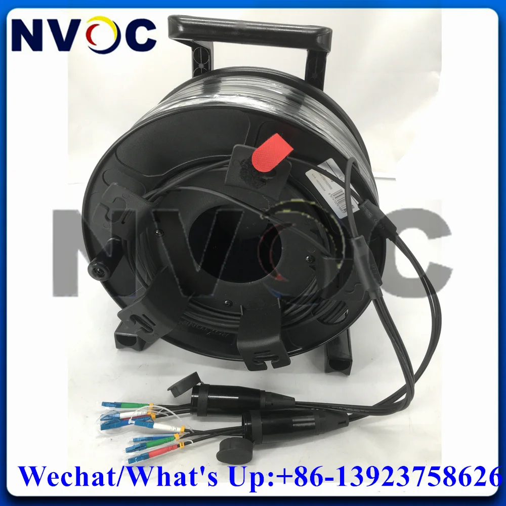 100/120/200M Waterproof PDLC 4Core Single Mode G657A1 4F SMF Cable 5.0mm TPU Black Armored Fiber Patch Cord With PCD310 Coil
100/120/200M Waterproof PDLC 4Core Single Mode G657A1 4F SMF Cable 5.0mm TPU Black Armored Fiber Patch Cord With PCD310 Coil