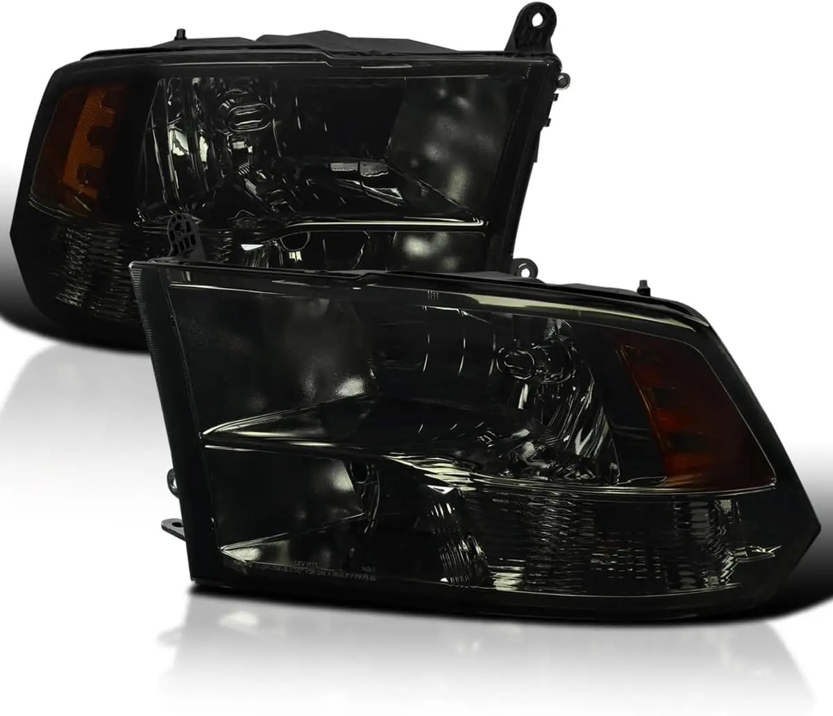Smoke Quad Headlights Compatible with 2009-2018 Dodge Ram 1500/2500/3500 Left + Right Pair Head Lights Lamp Assembly
Smoke Quad Headlights Compatible with 2009-2018 Dodge Ram 1500/2500/3500 Left + Right Pair Head Lights Lamp Assembly