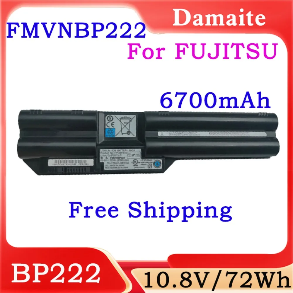 FMVNBP222 10.8V 72Wh Laptop Battery For Fujitsu Lifebook FPCBP373 FPB0283 T732 T734 T902 T901 Series Batteries Laptop 6 Cells
FMVNBP222 10.8V 72Wh Laptop Battery For Fujitsu Lifebook FPCBP373 FPB0283 T732 T734 T902 T901 Series Batteries Laptop 6 Cells