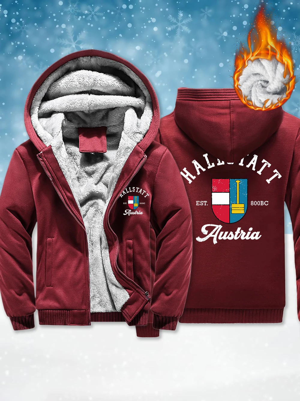 Hallstatt Austria Local Printed Men Thicken Jackets Winter Windproof Zipper Outerwear Thermal Fleece Warm Coats Male Clothes
Hallstatt Austria Local Printed Men Thicken Jackets Winter Windproof Zipper Outerwear Thermal Fleece Warm Coats Male Clothes