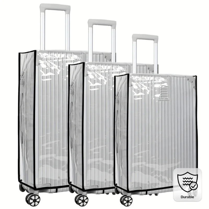 3pcs Stretchy Clear PVC Luggage Protective Cover Universal 20/24/28 Inch Waterproof Travel Suitcase Storage Bag
3pcs Stretchy Clear PVC Luggage Protective Cover Universal 20/24/28 Inch Waterproof Travel Suitcase Storage Bag