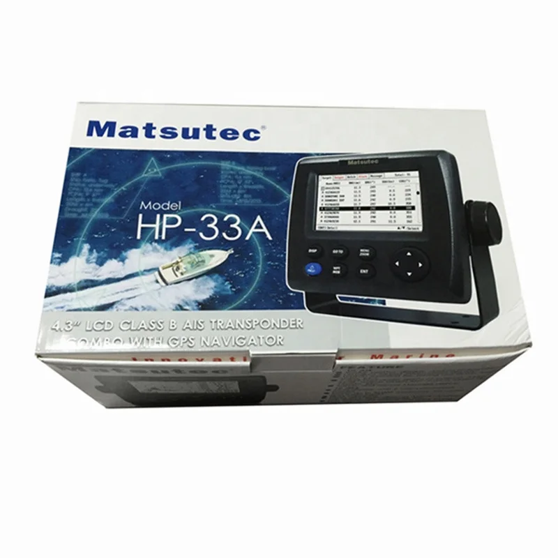 Marine HP-33A AIS Transponder with Ais Splitter 4.3 inch color LCD Marine AIS transponder, GPS Navigator
Marine HP-33A AIS Transponder with Ais Splitter 4.3 inch color LCD Marine AIS transponder, GPS Navigator
