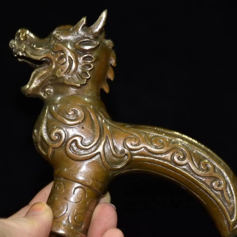 Zodiac dragon Head Walking Stick Head handle Statue
Zodiac dragon Head Walking Stick Head handle Statue