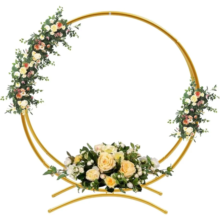 31.5'' Wedding Arch Cake Stand Metal Tabletop Floral Hoop Centerpiece with Square Base Gold Table Arch Stand Round Cake Display
31.5'' Wedding Arch Cake Stand Metal Tabletop Floral Hoop Centerpiece with Square Base Gold Table Arch Stand Round Cake Display