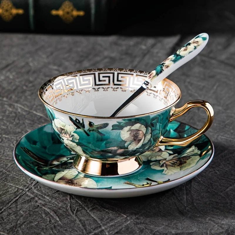 Set, 1pc Vintage Teacup And 1pc Saucer Included, Ceramic Coffee Cup And Saucer Plate, Chinese Painting European Style Drinking C
Set, 1pc Vintage Teacup And 1pc Saucer Included, Ceramic Coffee Cup And Saucer Plate, Chinese Painting European Style Drinking C