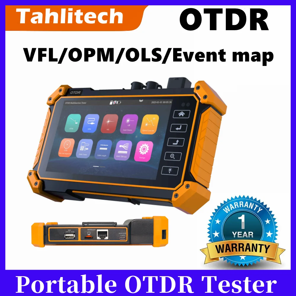 Tahlitech OTDR Tester 5.55 Optic Fiber Reflect 1550nm 1610nm Active Fiber Live Test Event Map Ethernet Cable Tester RJ45 Tracker
Tahlitech OTDR Tester 5.55 Optic Fiber Reflect 1550nm 1610nm Active Fiber Live Test Event Map Ethernet Cable Tester RJ45 Tracker