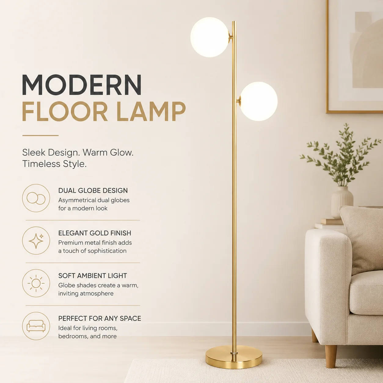Modern Minimalist Nordic Luxury Floor Lamp: Creative Standing Lamp for Living Room, Sofa Side, Bedroom, and Decor
Modern Minimalist Nordic Luxury Floor Lamp: Creative Standing Lamp for Living Room, Sofa Side, Bedroom, and Decor