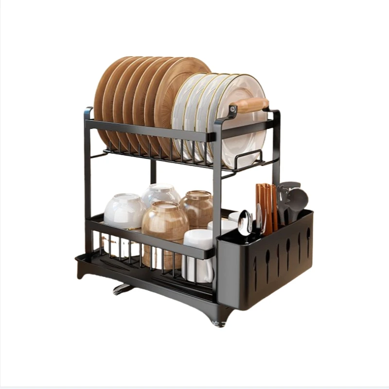 2Tier Dish Drainer Rack for Kitchen Sink,No Assembly Large Capacity Drying Rack,Rustproof 360°Drainage with Durable Space-Saving
2Tier Dish Drainer Rack for Kitchen Sink,No Assembly Large Capacity Drying Rack,Rustproof 360°Drainage with Durable Space-Saving