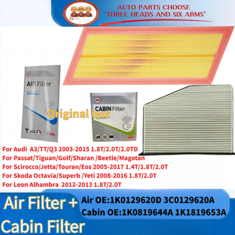 1735154+2386 2Pcs Combo Set Engine Cabin Air Filter 1K0129620D 1K0819644 For Audi A3 Q3 TT VW Golf Passat CC Tiguan Seat Skoda
1735154+2386 2Pcs Combo Set Engine Cabin Air Filter 1K0129620D 1K0819644 For Audi A3 Q3 TT VW Golf Passat CC Tiguan Seat Skoda