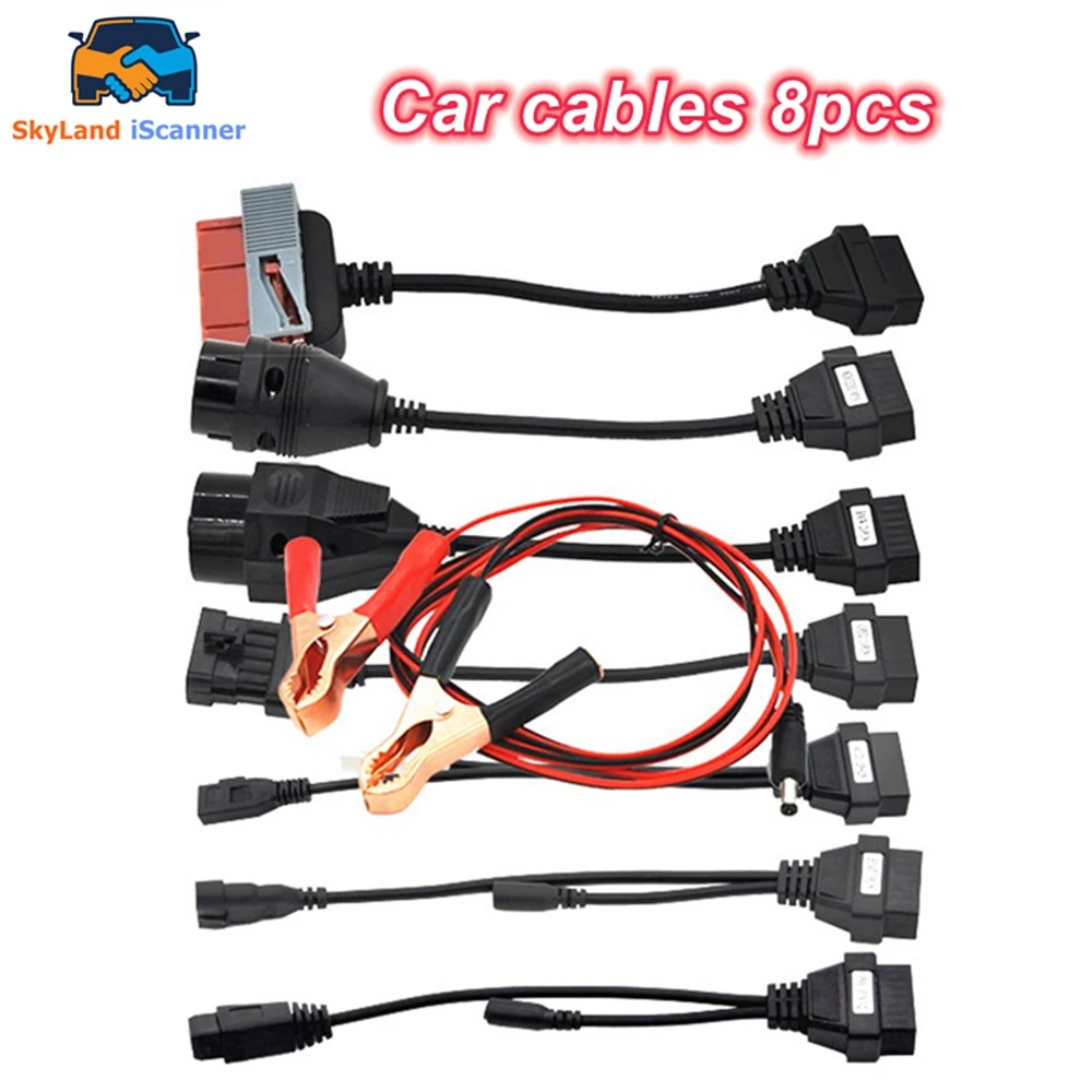 Best 8PCS Full Set 8 Cables For Car OBD2 Diagnostic Connector Car Cables Kit Super practical Full Pins Activated Cables Adapters
Best 8PCS Full Set 8 Cables For Car OBD2 Diagnostic Connector Car Cables Kit Super practical Full Pins Activated Cables Adapters