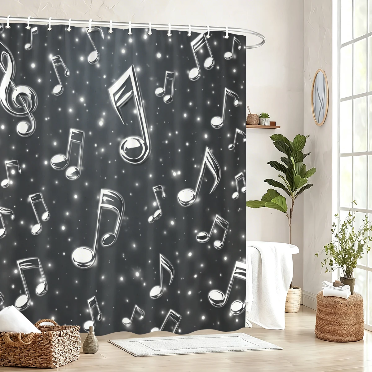 Vibrant Themed Polyester Shower Curtain - Stylish Bathroom Decor, Unique Printed Bath Curtain for Home Use
Vibrant Themed Polyester Shower Curtain - Stylish Bathroom Decor, Unique Printed Bath Curtain for Home Use