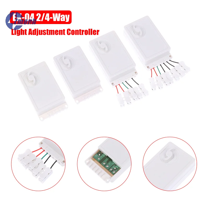 New!1Pcs LED String Dimmer EK-04 2/4-Way 8 Function Knob/Solder-Free Type Push Button Type Light Adjustment Controller
New!1Pcs LED String Dimmer EK-04 2/4-Way 8 Function Knob/Solder-Free Type Push Button Type Light Adjustment Controller