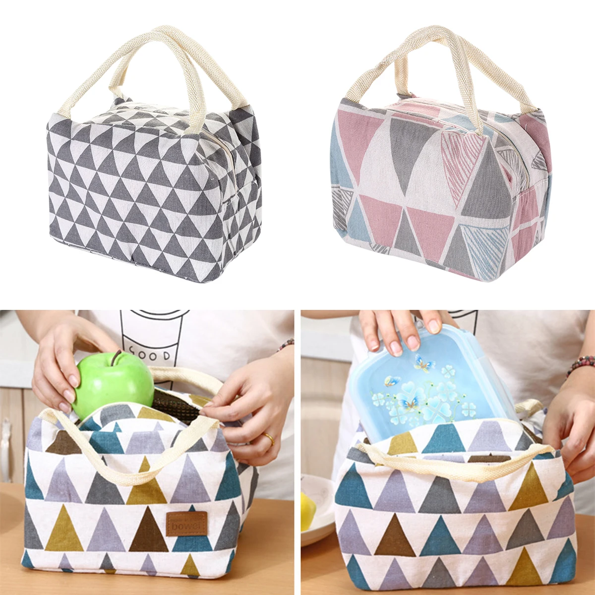 Popular Casual Portable Lunch Bag Insulated Canvas Thermal Food Picnic Lunch Bags For Women Kids Cooler Lunch Box Bag Tote
Popular Casual Portable Lunch Bag Insulated Canvas Thermal Food Picnic Lunch Bags For Women Kids Cooler Lunch Box Bag Tote