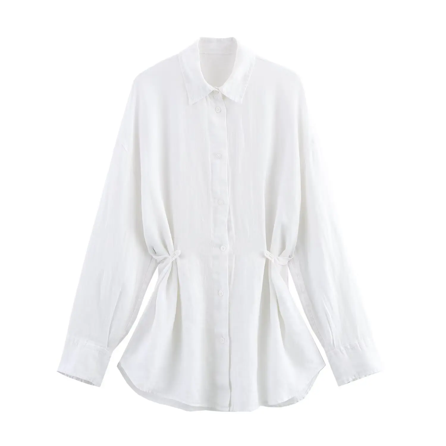 UNIZERA Women's Shirt Simple Long Sleeve Single breasted Shoulder Drop Collar Waist Collection Spring New Style Shirt
UNIZERA Women's Shirt Simple Long Sleeve Single breasted Shoulder Drop Collar Waist Collection Spring New Style Shirt
