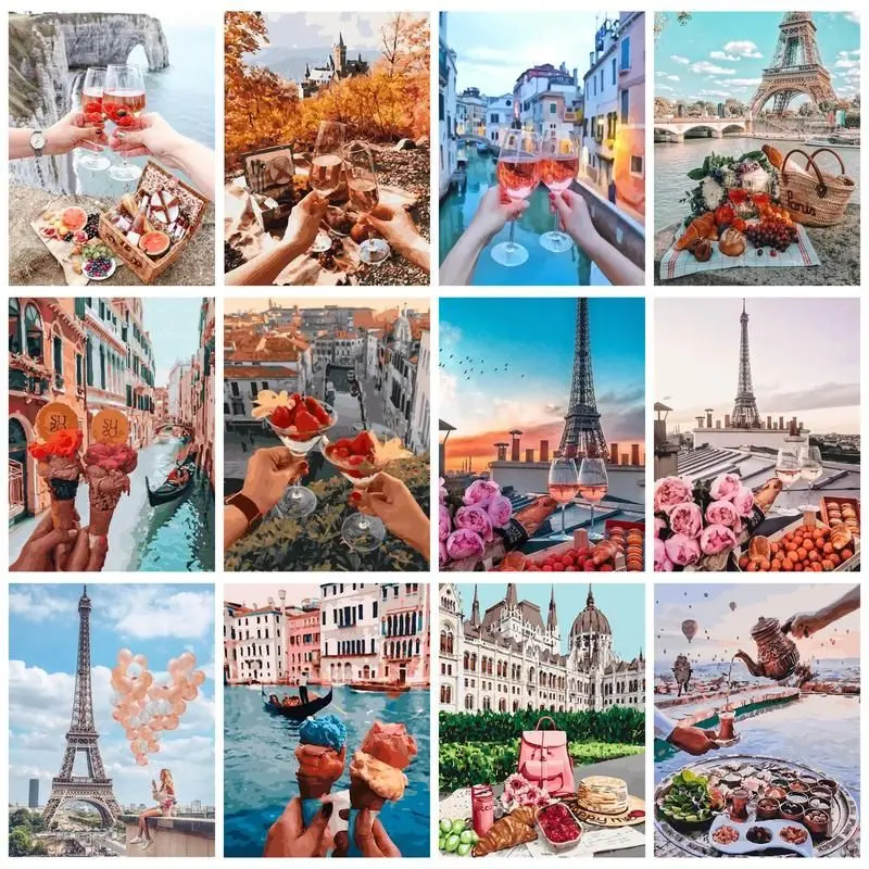 GATYZTORY Coloring By Number Wine Glass Scenery Drawing On Canvas Picture By Number Art HandPainted Home Decoration DIY Gift
GATYZTORY Coloring By Number Wine Glass Scenery Drawing On Canvas Picture By Number Art HandPainted Home Decoration DIY Gift