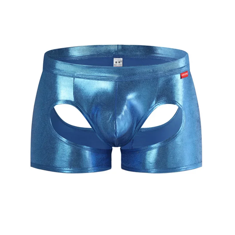 Men's Boxers Underwear Patent Leather Imitation Leather Sexy Underwear Open Butt Shorts Men Lingerie Jockstrap
Men's Boxers Underwear Patent Leather Imitation Leather Sexy Underwear Open Butt Shorts Men Lingerie Jockstrap