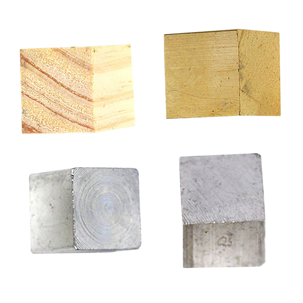 4Pcs Metal Block Elements Cube Iron Copper Aluminum Wood Physical Experiment Equipment Density Investigation Tool 
4Pcs Metal Block Elements Cube Iron Copper Aluminum Wood Physical Experiment Equipment Density Investigation Tool