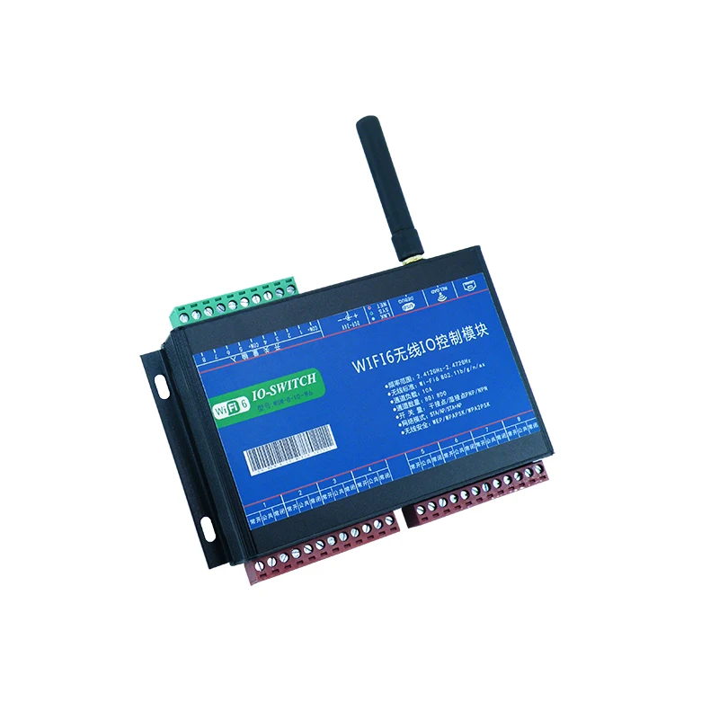 8-Channel Wireless Remote IO Module WIFI6 Industrial Control Relay Switch Data Collection
8-Channel Wireless Remote IO Module WIFI6 Industrial Control Relay Switch Data Collection