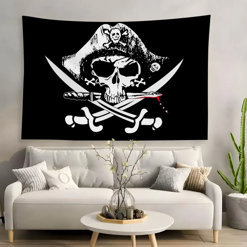 Jolly Roger COOL Tapestry Living Room Bedroom Wall Decor Wallpaper Backdrop Cloth With Clips
Jolly Roger COOL Tapestry Living Room Bedroom Wall Decor Wallpaper Backdrop Cloth With Clips