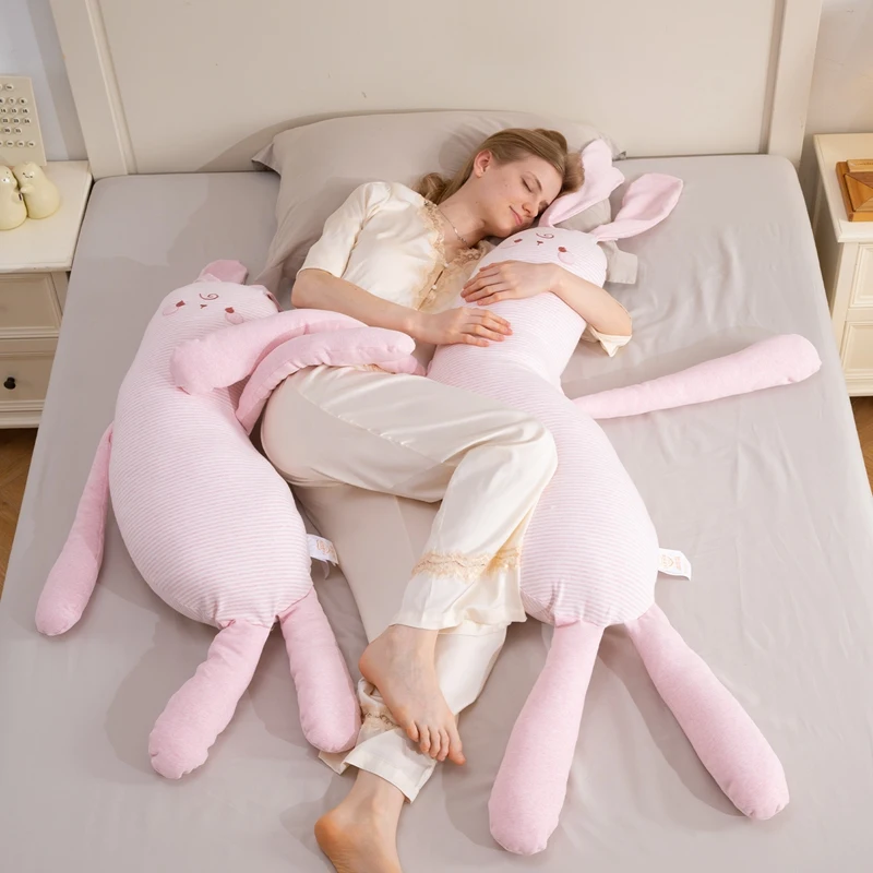 100-130cm Kawaii Animal Long Body Striped Cotton Pillow, Bunny & Cat & Dog Stuffed Side Sleeping Appease Cushion ,Kids Toy Gift
100-130cm Kawaii Animal Long Body Striped Cotton Pillow, Bunny & Cat & Dog Stuffed Side Sleeping Appease Cushion ,Kids Toy Gift