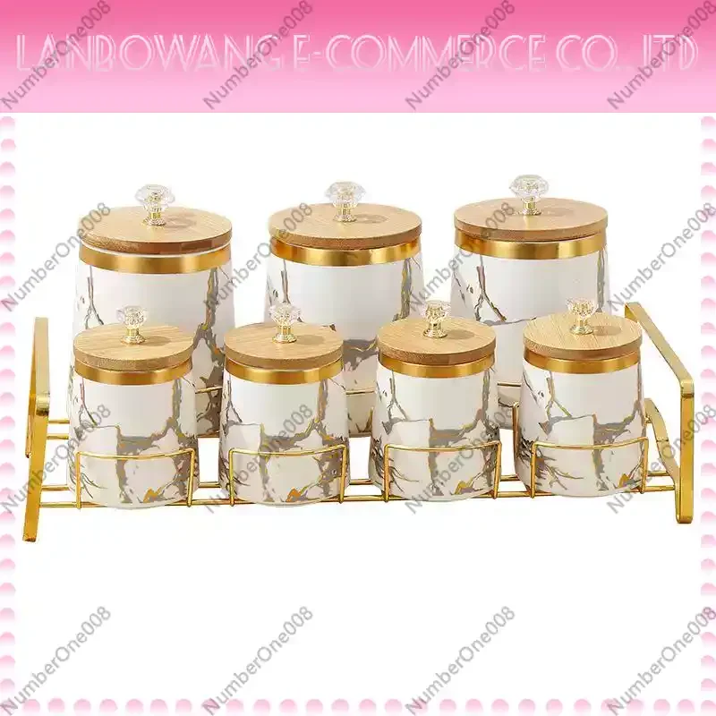 Light Luxury Seasoning Box Set Household Seasoning Can Rack Kitchen Supplies Rack Bamboo Cover Ceramic Seal
Light Luxury Seasoning Box Set Household Seasoning Can Rack Kitchen Supplies Rack Bamboo Cover Ceramic Seal