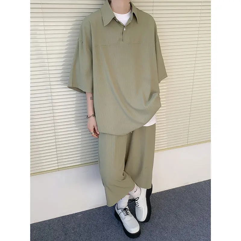 Men's 7-Pants & Short Sleeve Shirt Combo Plus Size T-Shirt Outfit Summer Casual Sets Trendy & Breathable Loose Fit Men's Clothes
Men's 7-Pants & Short Sleeve Shirt Combo Plus Size T-Shirt Outfit Summer Casual Sets Trendy & Breathable Loose Fit Men's Clothes