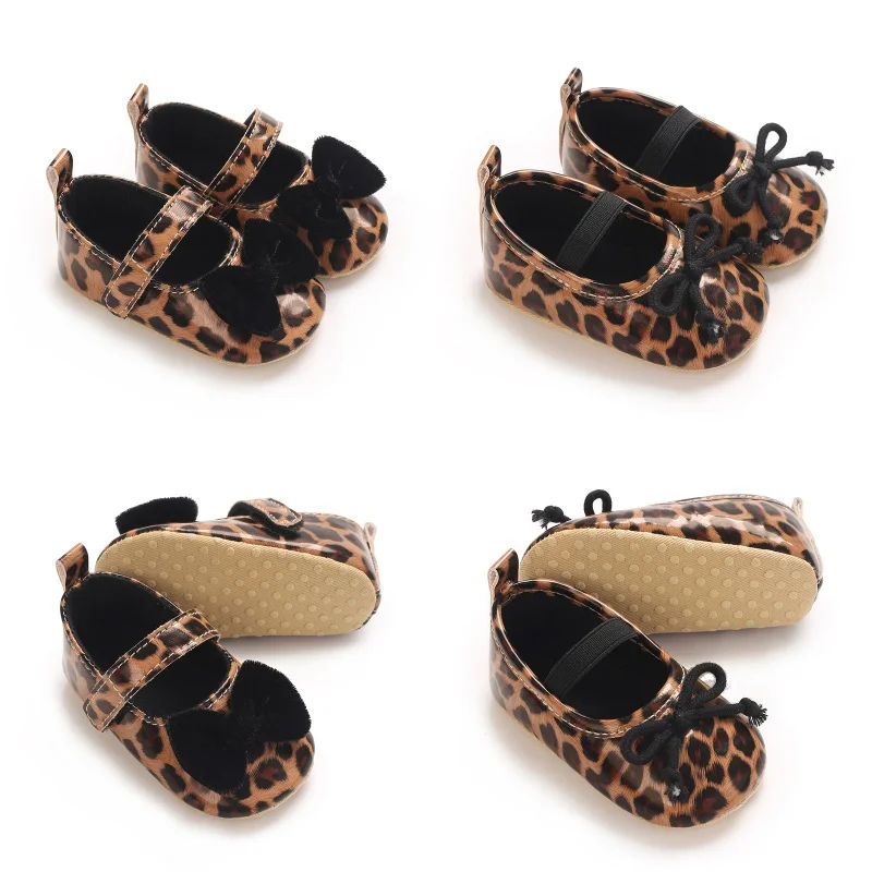 Infant Pre-Walker Shoes 0-18M Baby Girls Leopard Print Shoes, Bow Decor Soft Sole Casual Princess Footwear
Infant Pre-Walker Shoes 0-18M Baby Girls Leopard Print Shoes, Bow Decor Soft Sole Casual Princess Footwear