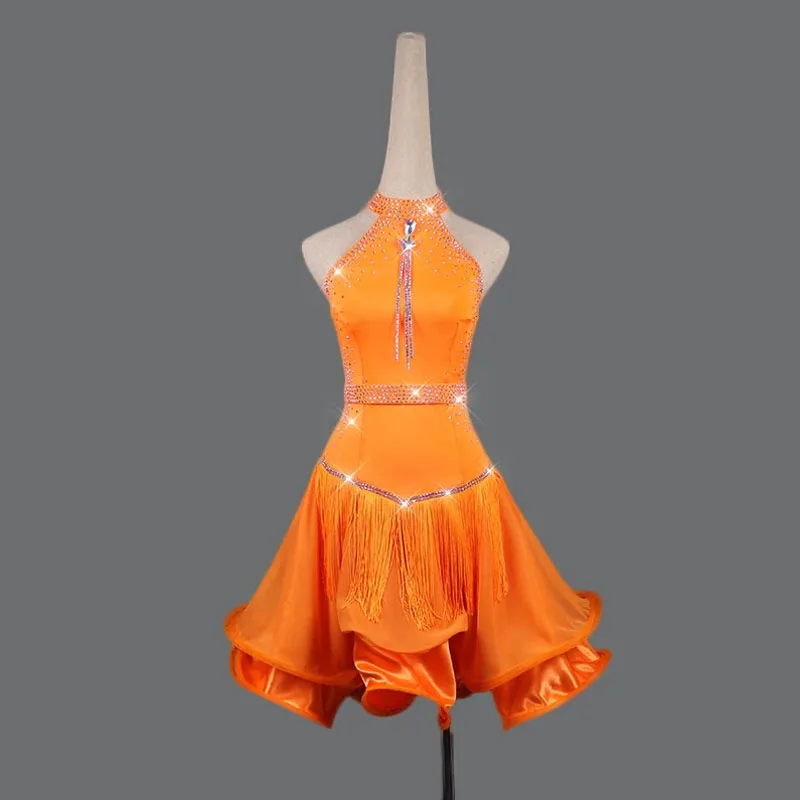 New Black Latin Dance Professional Competition Dress Women's Sexy Fishbone Short Skirts Ballroom Practice Wear Ladies Evening
New Black Latin Dance Professional Competition Dress Women's Sexy Fishbone Short Skirts Ballroom Practice Wear Ladies Evening