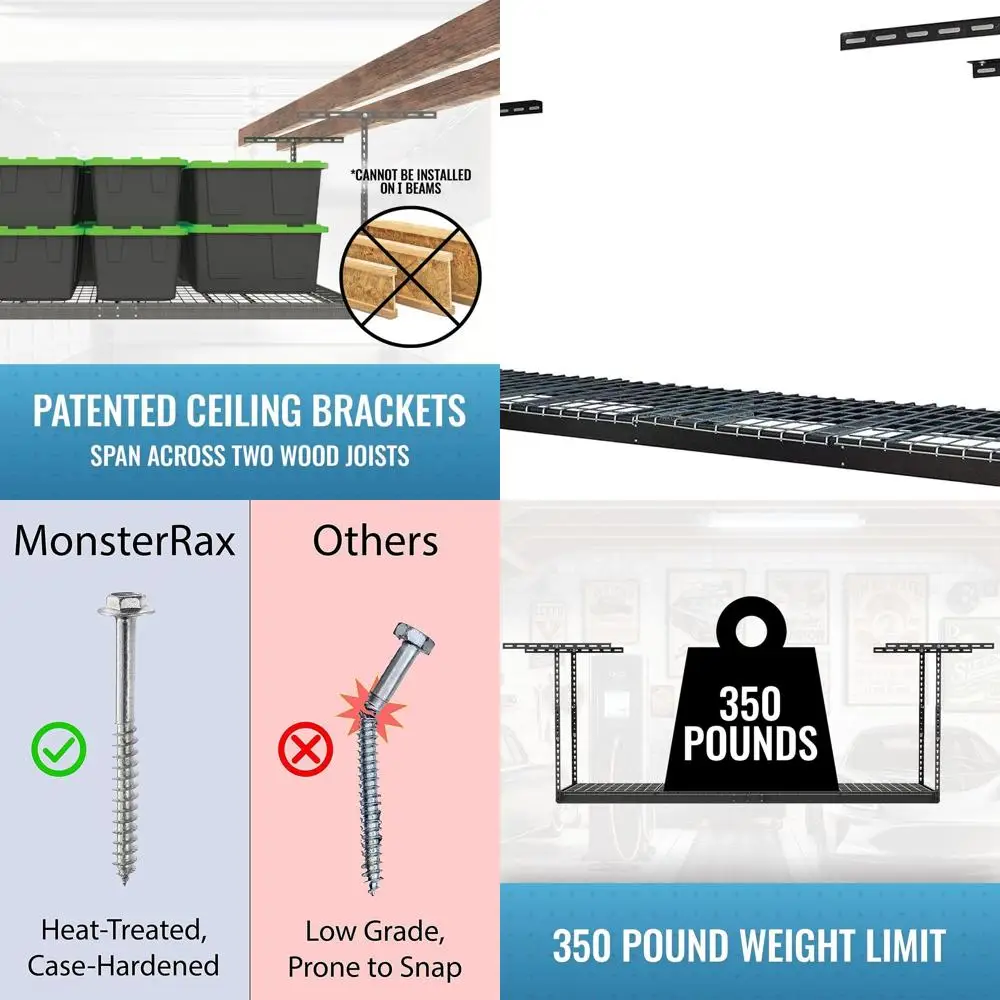 Сверхпрочная потолочная стойка для хранения 2x8, регулируемая 24-45 дюймов, грузоподъемность 350 фунтов, отделка «хаммертон»
Сверхпрочная потолочная стойка для хранения 2x8, регулируемая 24-45 дюймов, грузоподъемность 350 фунтов, отделка «хаммертон»